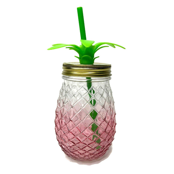 Other - Pineapple Glass Mason Jar Tumbler Drinking Cup